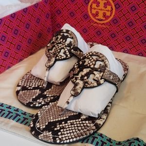 Tory Burch Miller Sandals Warm Roccia Size 8.5